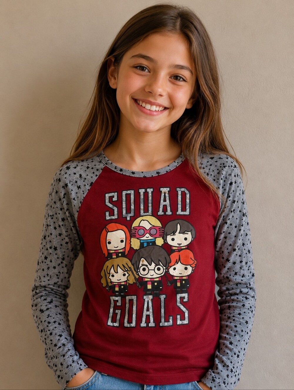 14-16 Girls Long Sleeve Harry Potter Shirt